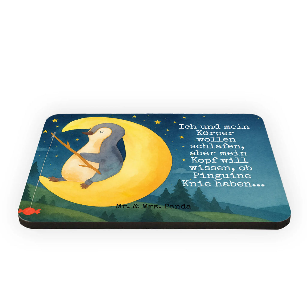 Magnet Pinguin Mond Design Pinnwandmagnet, Souvenir Magnet, Kühlschrank Dekoration, Kühlschrankmagnet, Dekomagnet, Notiz Magnet, Whiteboard Magnet, Motivmagnete, Pinguin, schlafen, Spruch, Pinguine, Einschlafen, Schlafzimmer, Gästezimmer, Schlafstörungen, Nachtruhe