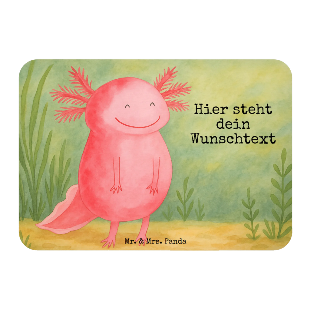 Personalized Magnet axolotl Happy Design Axolotl, Axelotl, marine animals, Mexican walking fish, salamander, amphibian, axolot, good mood, tail, axolotl, motivation