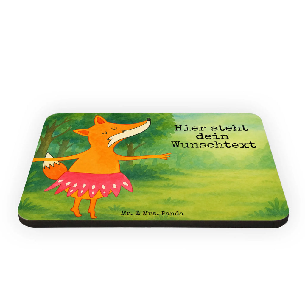 Personalized Magnet Fox ballerina Design fox, foxes, forest wildlife, clever as a fox, animal lover, dancing, fox saying, party, invitation, dancer, ballet, vixen, ballerina, birthday