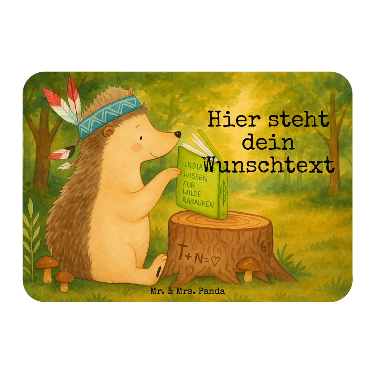 Personalized Magnet Hedgehog feather headdress Design Forest animals, Adventure, Hedgehogs, Camping, Campfire, Indians