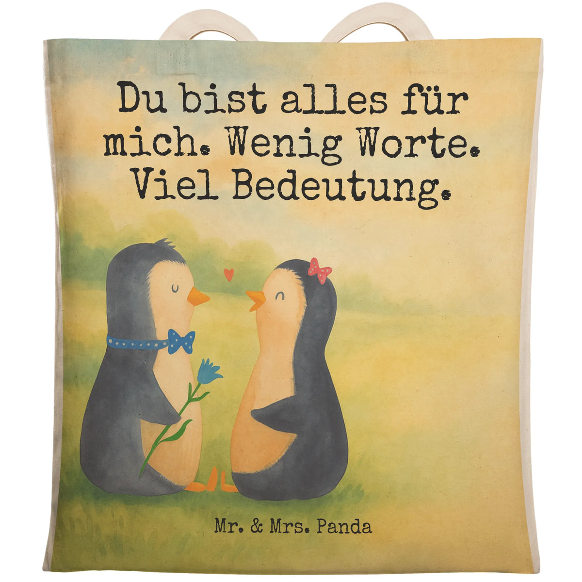 Shopping bag Penguin pair Design