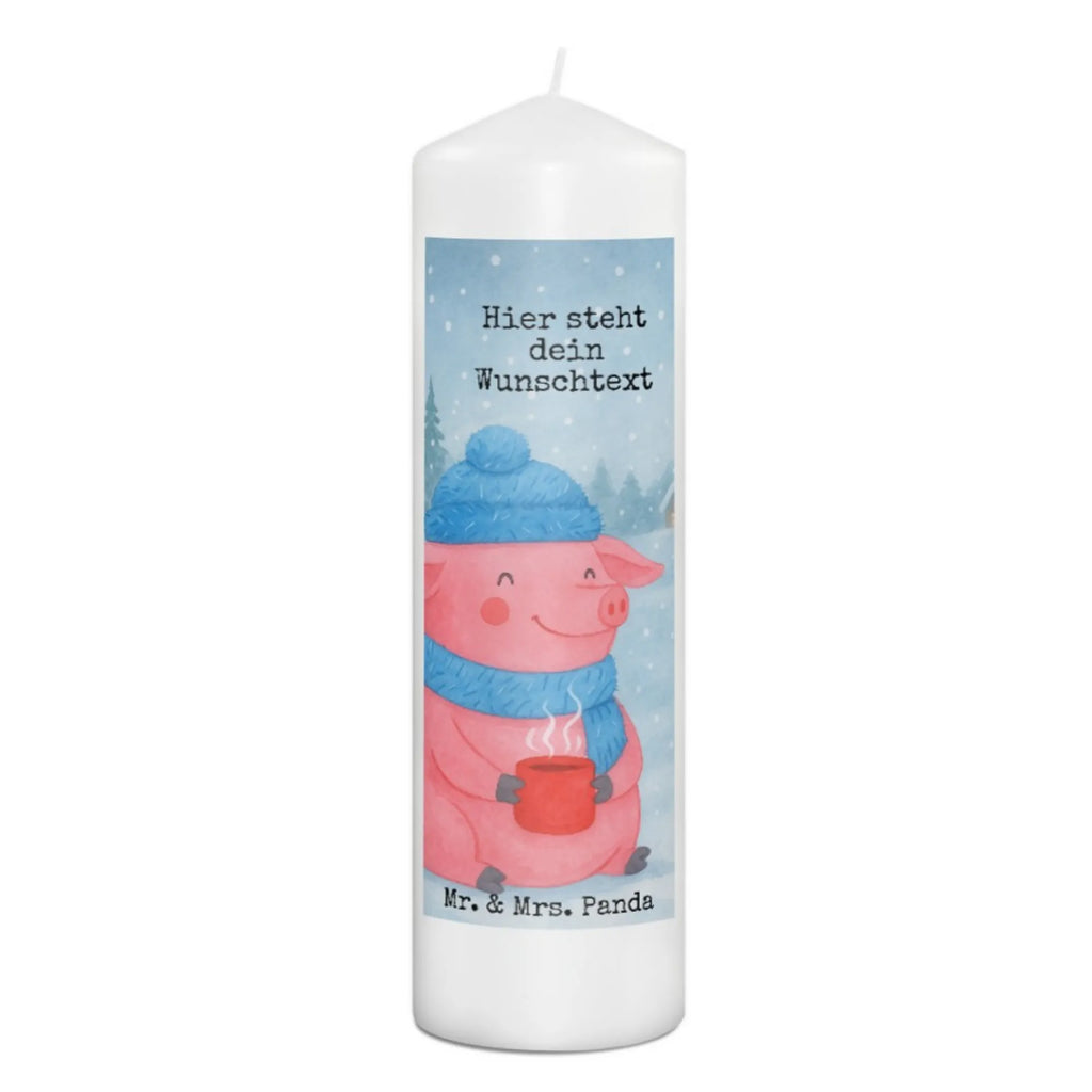 Personalised candle piggy Mulled wine Design Winter, Christmas, Christmas time, snow, mulled wine, Christmas market, drunk, saying