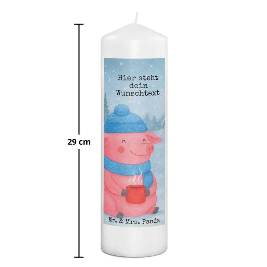 Personalised candle piggy Mulled wine Design Winter, Christmas, Christmas time, snow, mulled wine, Christmas market, drunk, saying