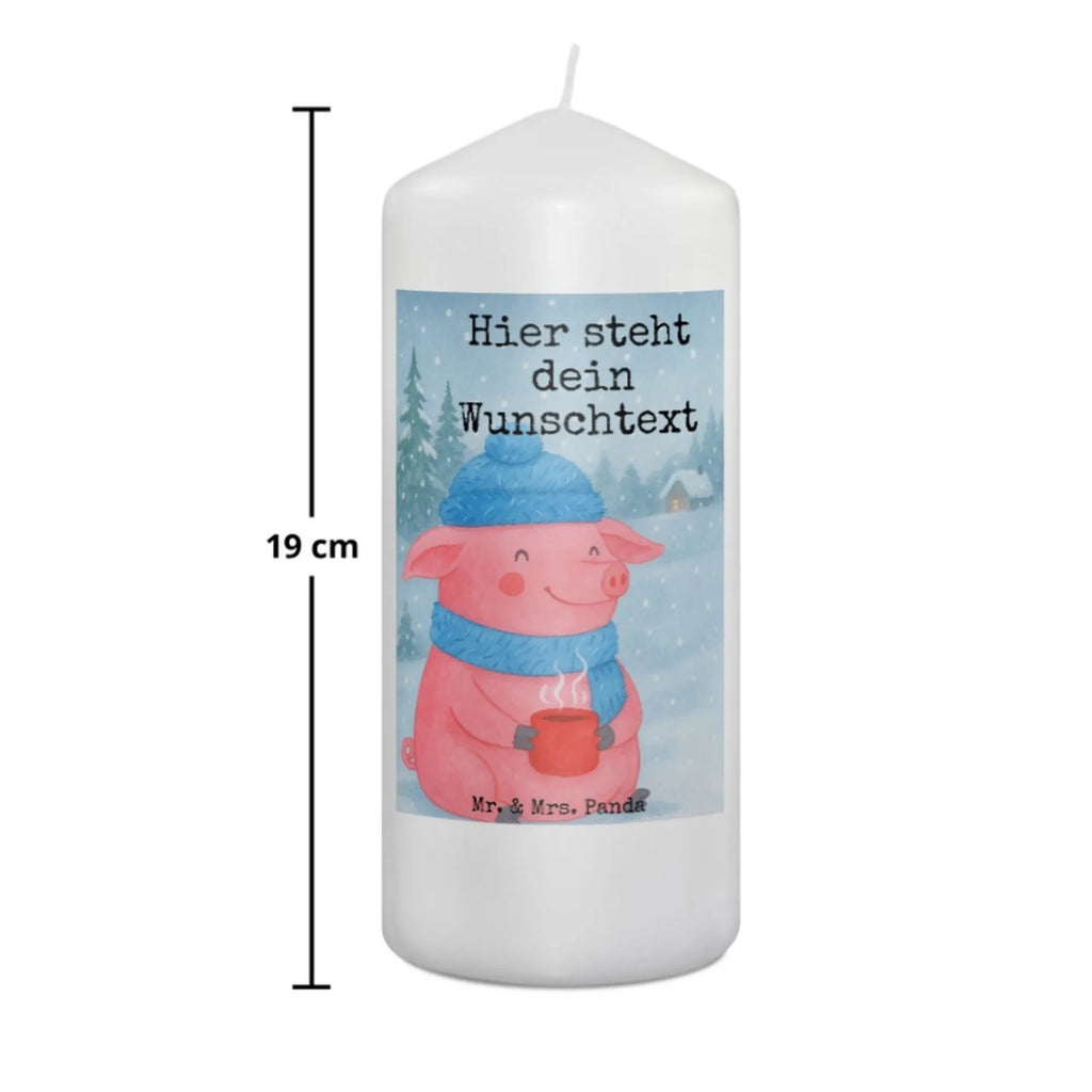 Personalised candle piggy Mulled wine Design Winter, Christmas, Christmas time, snow, mulled wine, Christmas market, drunk, saying