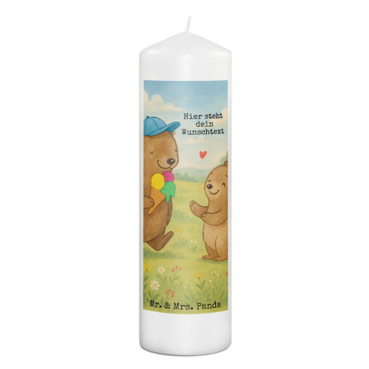 Personalised candle Bears Dad Design Father's Day gift, Dad gifts, Father's birthday