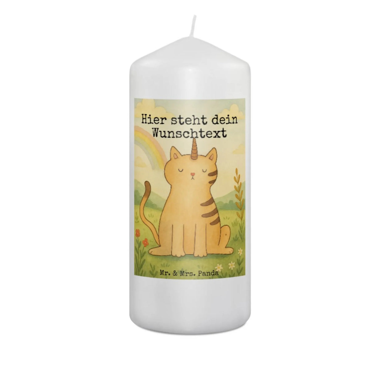 Personalised candle unicorn Cat Design cat present, Rainbow, cat gift, cat lover, Kitty, Kittycorn