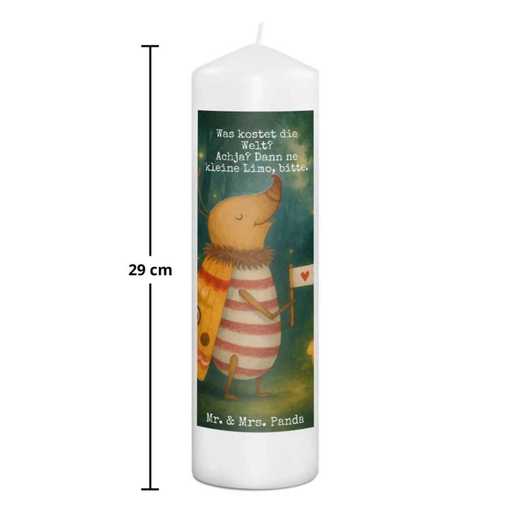 Kerze Nachtfalter Fähnchen Design, Spruch Lustig, Käfer, Süß, Niedlich