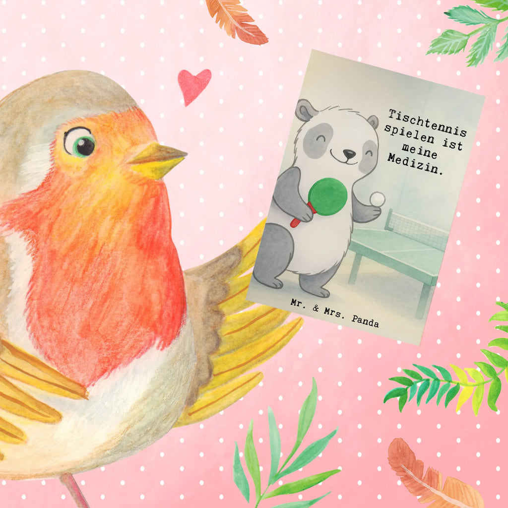Grußkarte Panda Tischtennis Design Geburtstagskarte, Ansichtskarten, Glückwunschkarte, Hochzeitskarte, Grußkarte, Karte, Einladungskarte, Klappkarte, Geschenk, Sport, Sportart, Hobby, Schenken, Danke, Dankeschön, Auszeichnung, Gewinn, Sportler, Tischtennis Verein, Ballsport, Tischtennis Bund, Tischtennis
