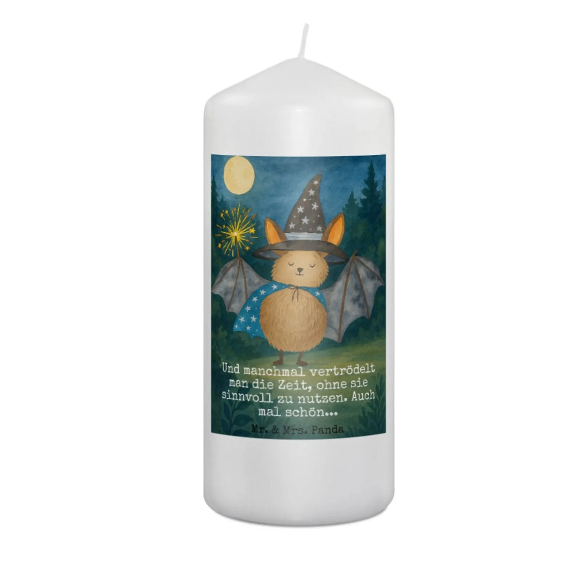 Candle bat wizard Design gift ideas, animal lover, special gifts, good mood, funny sayings, gifts, hand drawn, cute animal motives, cute, small animals, card, get in, Bats, magicians, women, sorcerers