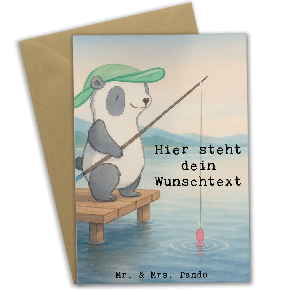 Personalisierte Grußkarte Panda Angeln Design Grußkarten personalisiert, Personalisierte Glückwunschkarte, Grußkarte mit Namen, Personalisierte Einladungskarte, Personalisierte Geburtstagskarte, Grußkarte als Geldgeschenk, Personalisierte Hochzeitskarte, Personalisierte Grußkarte, Personalisierte Karte, Grußkarte mit persönlichen Nachrichten, Grußkarte selber drucken, Grußkarte selbst gestalten, Personalisiertere Klappkarte, Geschenk, Sport, Sportart, Hobby, Schenken, Danke, Dankeschön, Auszeichnung, Gewinn, Sportler, Angelsport, Hobbyangler, angeln gehen, Angelverein, Angler, angeln