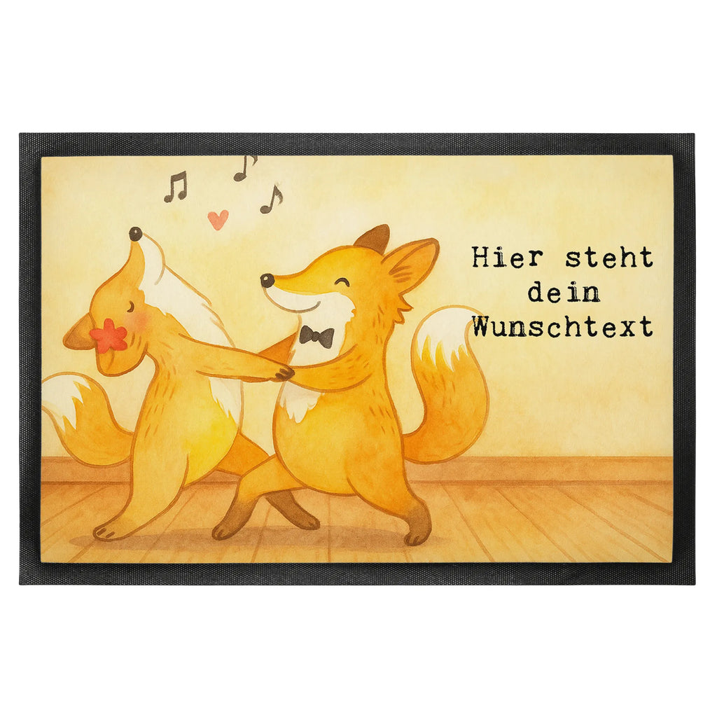 Personalisierte Fußmatte Füchse Salsa tanzen Design Türvorleger personalisiert, Fußmatte bedrucken, Wunschnamen, Haustürmatte personalisiert, Türvorleger mit Namen, Personalisieruung, Personalisiert, Personalisierte Fußmatte, Bedrucken, Fußmatte mit Namen, Namensfussmatte, Geschenk, Sport, Sportart, Hobby, Schenken, Danke, Dankeschön, Auszeichnung, Gewinn, Sportler, Tanzschule, Tanzen, Salsa tanzen, Tanzkurs