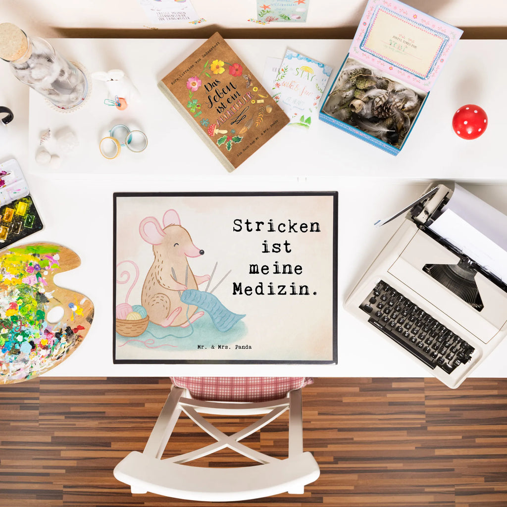 Podkładka na biurko mysz dzierganie Design Schreibwaren, Schreibtischauflage, Schreibtischunterlage Groß, Schreibunterlage, Schreibtisch Unterlagen, Büroartikel, Bürobedarf, Geschenk, Sport, Sportart, Hobby, Schenken, Danke, Dankeschön, Auszeichnung, Gewinn, Sportler, DIY, Stricken