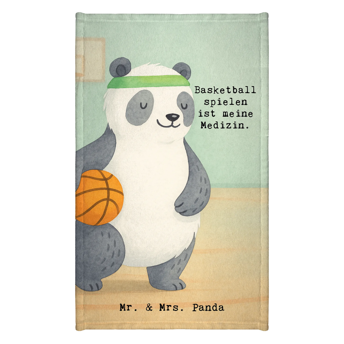 Ręcznik dla gości Panda koszykówka Design Prezent, Dyscyplina sportowa, Darować, Dziękuję, Dzięki, Wyróżnienie, Wygrana, Sportowiec