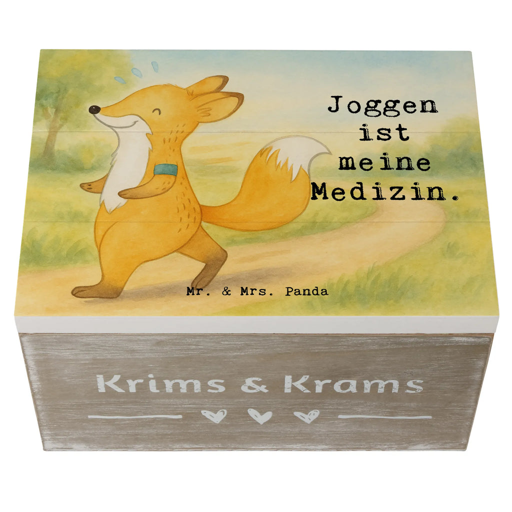 Holzkiste Fuchs Joggen Design Erinnerungskiste, Dekokiste, Holzkiste, XXL, Kiste, Schatzkiste, Aufbewahrungsbox, Geschenkbox, Erinnerungsbox, Schatulle, Truhe, Geschenkdose, Geschenk, Sport, Sportart, Hobby, Schenken, Danke, Dankeschön, Auszeichnung, Gewinn, Sportler, Dauerlauf, Laufsport, Joggen, Laufen