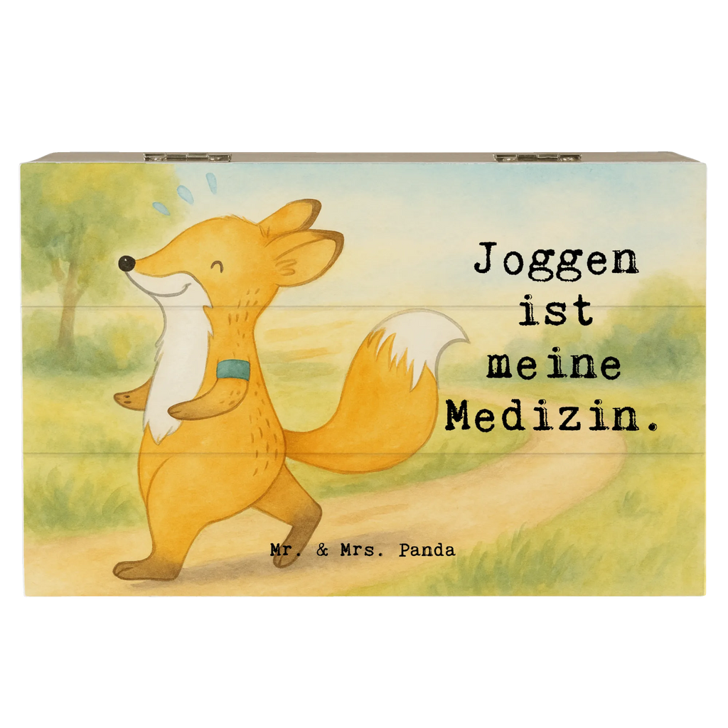 Holzkiste Fuchs Joggen Design Erinnerungskiste, Dekokiste, Holzkiste, XXL, Kiste, Schatzkiste, Aufbewahrungsbox, Geschenkbox, Erinnerungsbox, Schatulle, Truhe, Geschenkdose, Geschenk, Sport, Sportart, Hobby, Schenken, Danke, Dankeschön, Auszeichnung, Gewinn, Sportler, Dauerlauf, Laufsport, Joggen, Laufen