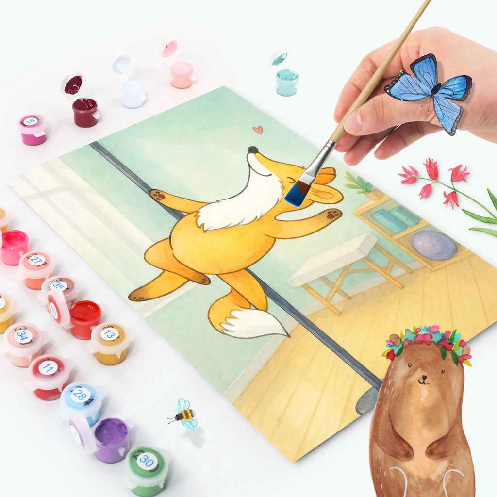 Paint by Numbers Fox Pole Dance Design Gift, sport, hobby, giving, thank you, award, profit, athlete, dancing, Pole dancing