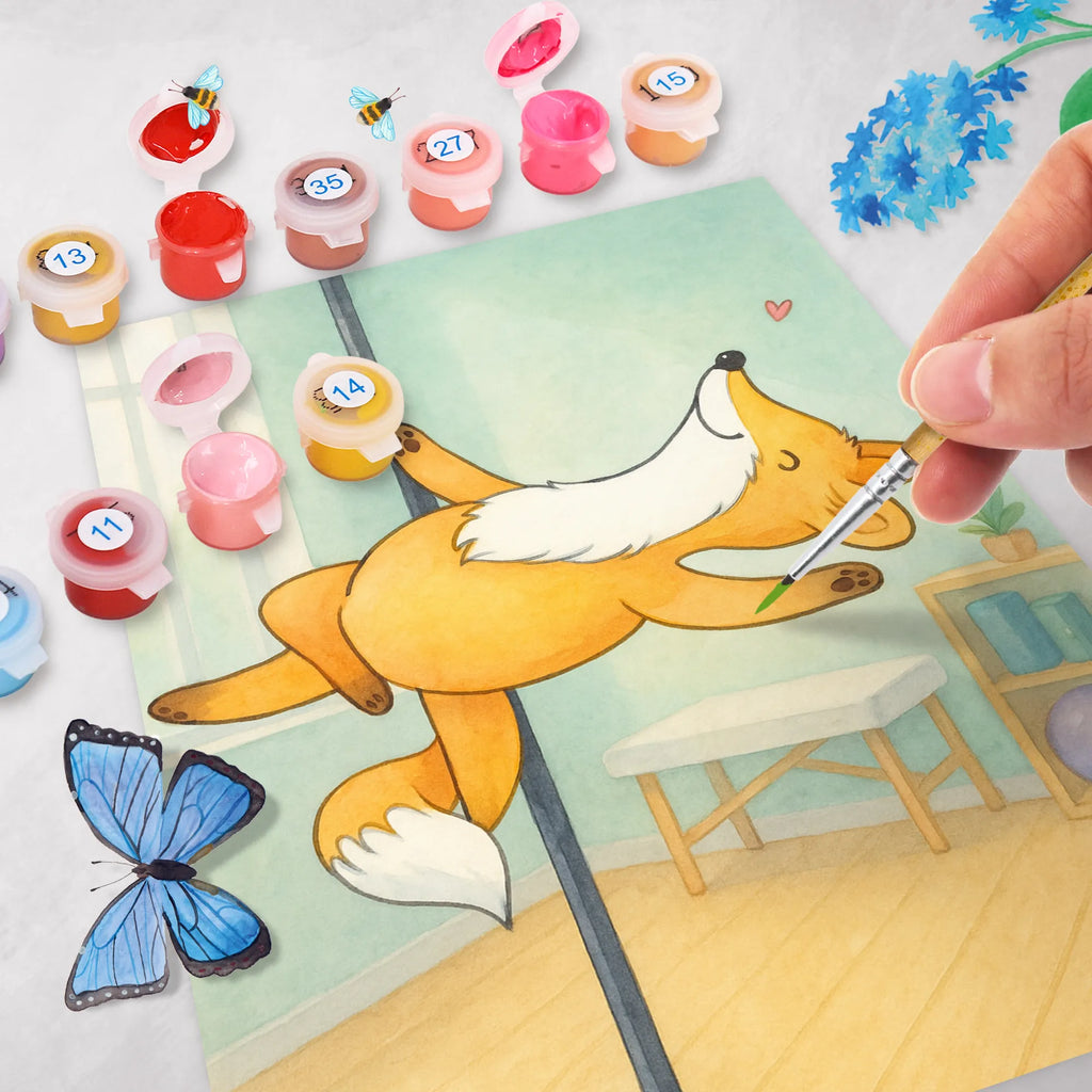 Paint by Numbers Fox Pole Dance Design Gift, sport, hobby, giving, thank you, award, profit, athlete, dancing, Pole dancing