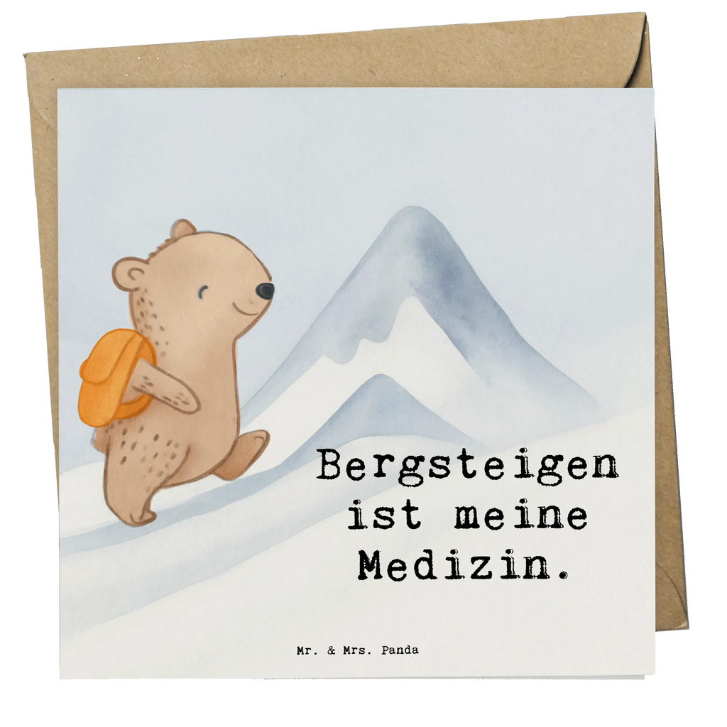 Deluxe Karte Bär Bergsteigen Design Hochwertige Klappkarte, Grußkarte, Geburtstagskarte, Einladungskarte, Karte, Glückwunschkarte, Klappkarte, Hochzeitskarte, Hochwertige Grußkarte, Geschenk, Sport, Sportart, Hobby, Schenken, Danke, Dankeschön, Auszeichnung, Gewinn, Sportler, Bergsport, Bergsteigen, Alpinismus, wandern, Trekking, Alpinwandern