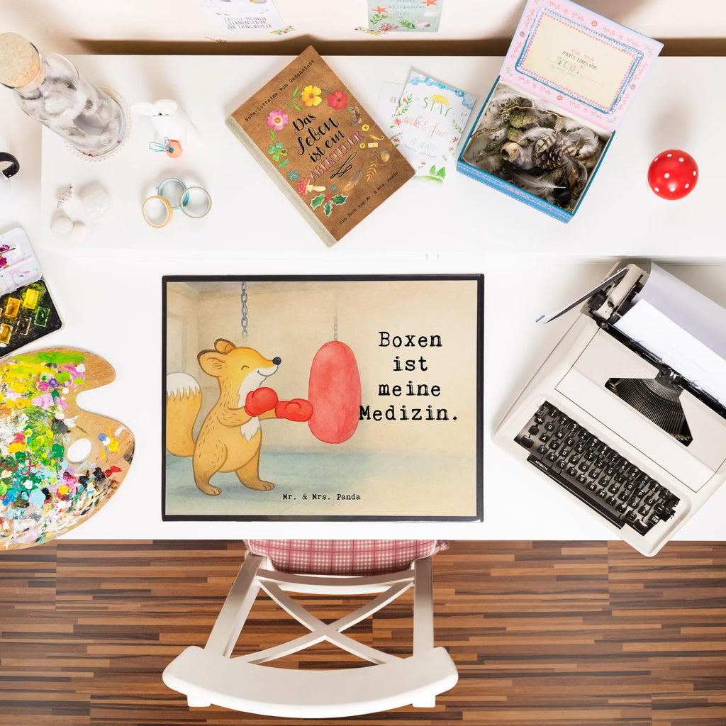 Schreibtischunterlage Fuchs Boxen Design Schreibtisch Unterlagen, Schreibwaren, Büroartikel, Schreibunterlage, Bürobedarf, Schreibtischunterlage Groß, Schreibtischauflage, Geschenk, Sport, Sportart, Hobby, Schenken, Danke, Dankeschön, Auszeichnung, Gewinn, Sportler, Boxtraining, Boxen, Boxkampf