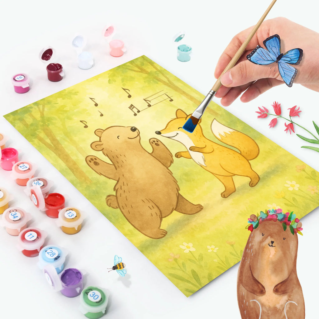 Paint by Numbers Hare Dance Design Gift, sport, hobby, giving, thank you, award, profit, athlete, Dancing, dance class, dance school, going dancing