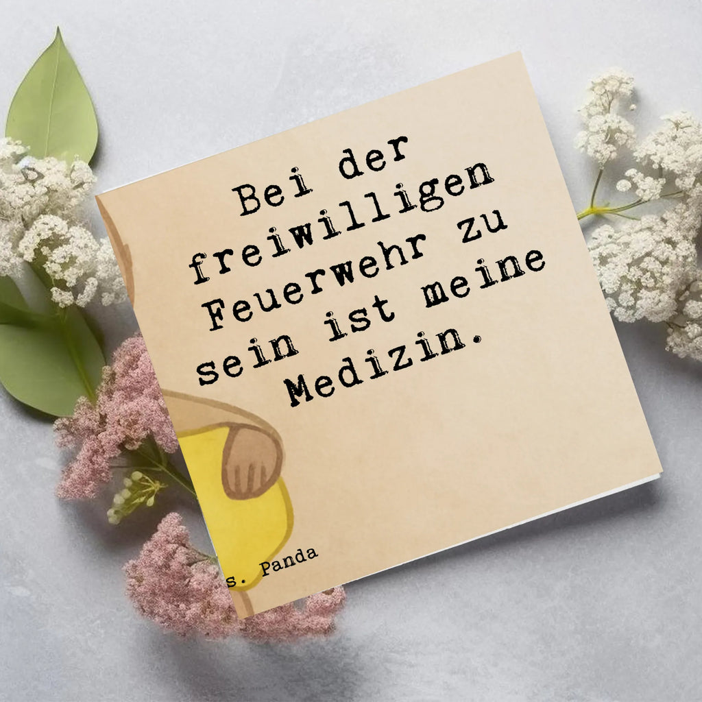 Deluxe Karte Bär Freiwillige Feuerwehr Design Hochwertige Klappkarte, Hochzeitskarte, Grußkarte, Glückwunschkarte, Geburtstagskarte, Hochwertige Grußkarte, Klappkarte, Einladungskarte, Karte, Geschenk, Sport, Sportart, Hobby, Schenken, Danke, Dankeschön, Auszeichnung, Gewinn, Sportler, Feuerwehrfest, Freiwillige Feuerwehr, Jugendfeuerwehr