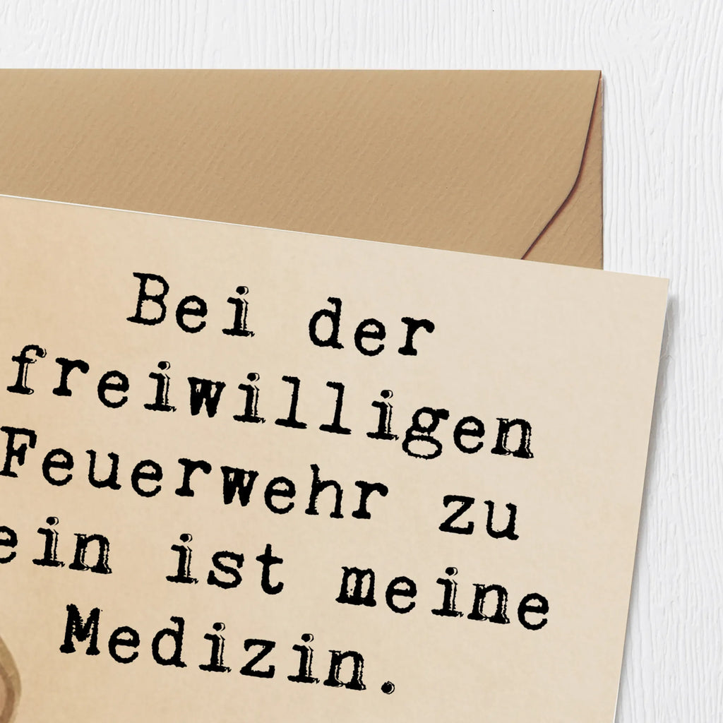 Deluxe Karte Bär Freiwillige Feuerwehr Design Hochwertige Klappkarte, Hochzeitskarte, Grußkarte, Glückwunschkarte, Geburtstagskarte, Hochwertige Grußkarte, Klappkarte, Einladungskarte, Karte, Geschenk, Sport, Sportart, Hobby, Schenken, Danke, Dankeschön, Auszeichnung, Gewinn, Sportler, Feuerwehrfest, Freiwillige Feuerwehr, Jugendfeuerwehr