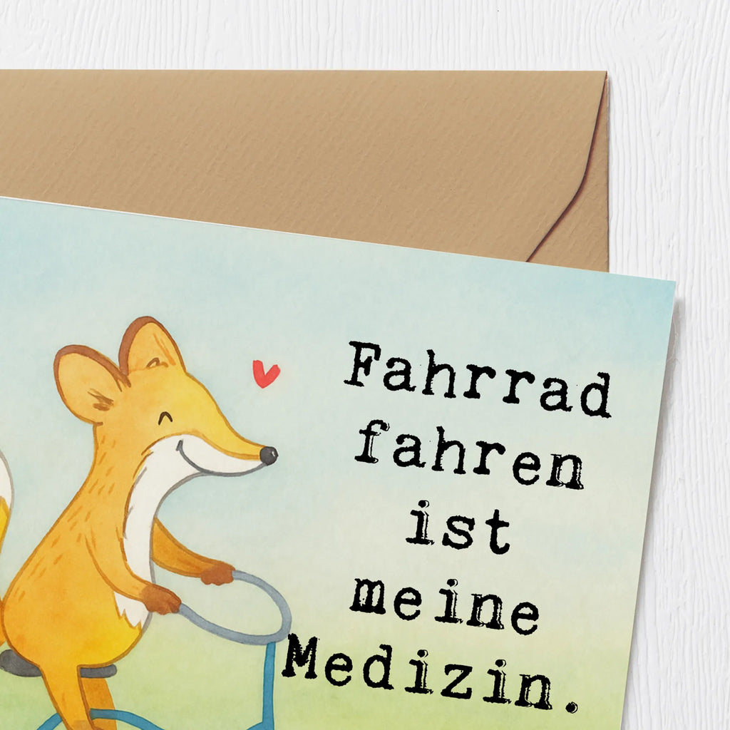 Deluxe Karte Fuchs Fahrrad fahren Design Glückwunschkarte, Hochwertige Grußkarte, Hochzeitskarte, Karte, Grußkarte, Geburtstagskarte, Einladungskarte, Hochwertige Klappkarte, Klappkarte, Geschenk, Sport, Sportart, Hobby, Schenken, Danke, Dankeschön, Auszeichnung, Gewinn, Sportler, Trekking, Mountainbiking, Fahrrad fahren, Radsport, Radeln