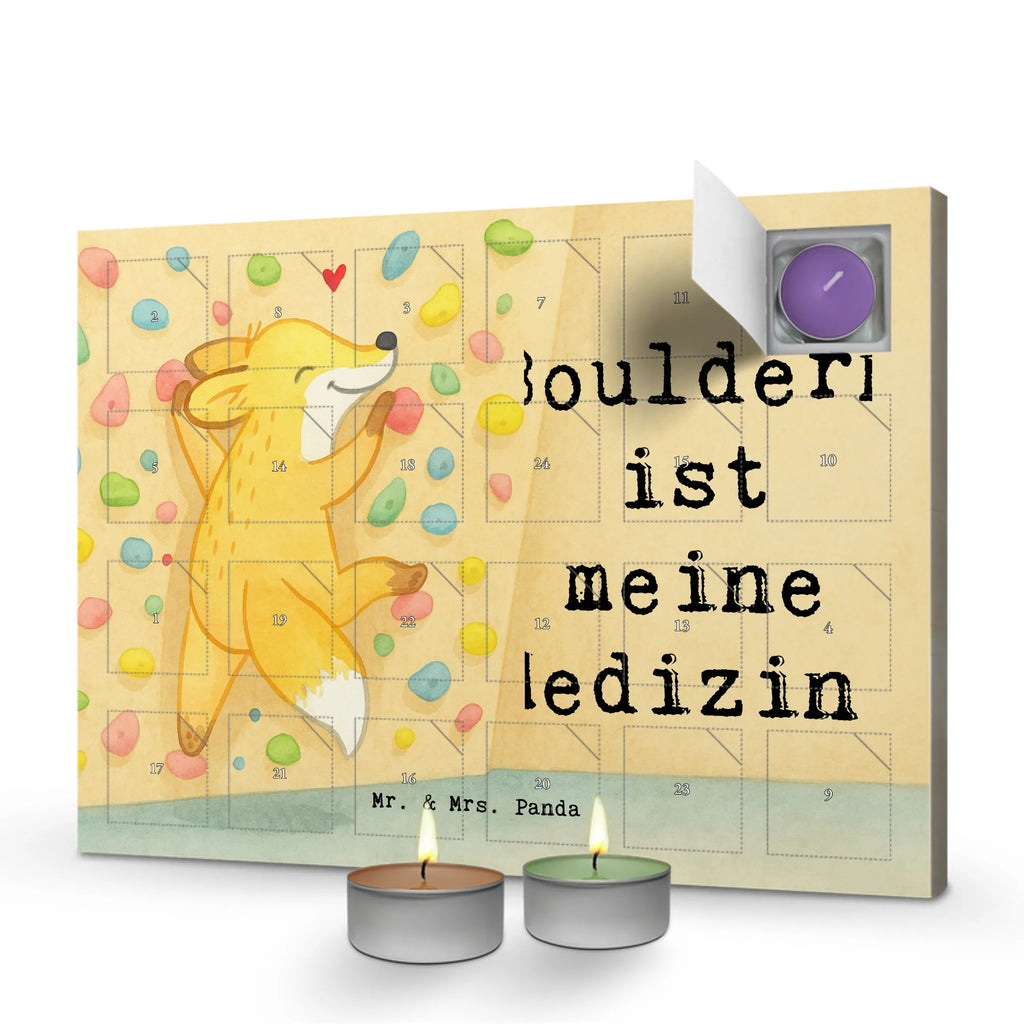 Scented candle advent calendar Fox bouldering Design Gift, sport, hobby, giving, thank you, award, profit, athlete, bouldering, climbing hall, bouldering hall, climbing