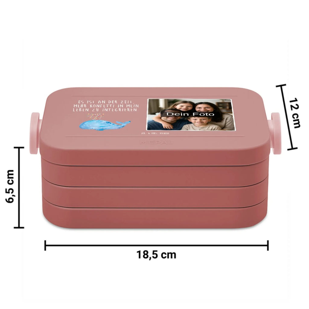 MEPAL Foto Bentobox Wal Konfetti Foto Brotdose, Foto Bentobox, Foto Lunchbox, Meerestiere, Meer, Urlaub, Wale, Wal, Neustart, Lebensabschnitt, Diät, Motivation, Geburtstag, Konfetti, Abnehmen, Neuanfang, Trennung