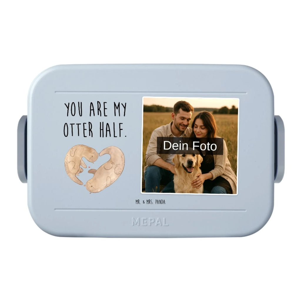 MEPAL Foto Bentobox Otter Herz Foto Brotdose, Foto Bentobox, Foto Lunchbox, Otter, Fischotter, Seeotter, Liebe, Liebesbeweis, Bessere Hälfte, Verlobung, Love you, Jahrestag, Hochzeitstag, Herz, gemeinsames Leben, Liebesgeschenk