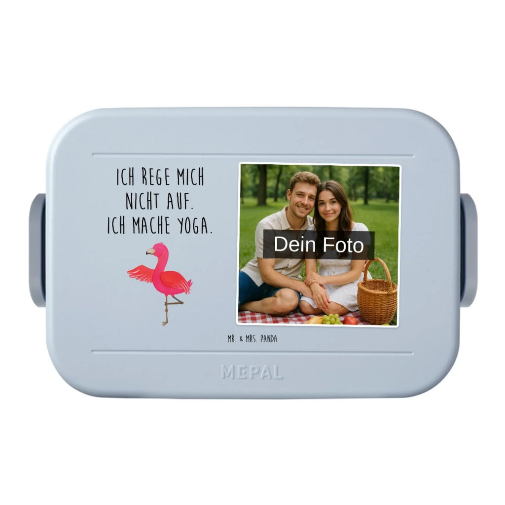 MEPAL Foto Bentobox Flamingo Yoga Foto Lunchbox, Foto Brotdose, Foto Bentobox, Flamingo, Achtsamkeit, Yoga, Yoga-Übung, Entspannung, Tiefenentspannung, Namaste, Ärger, Aufregen, Vogel