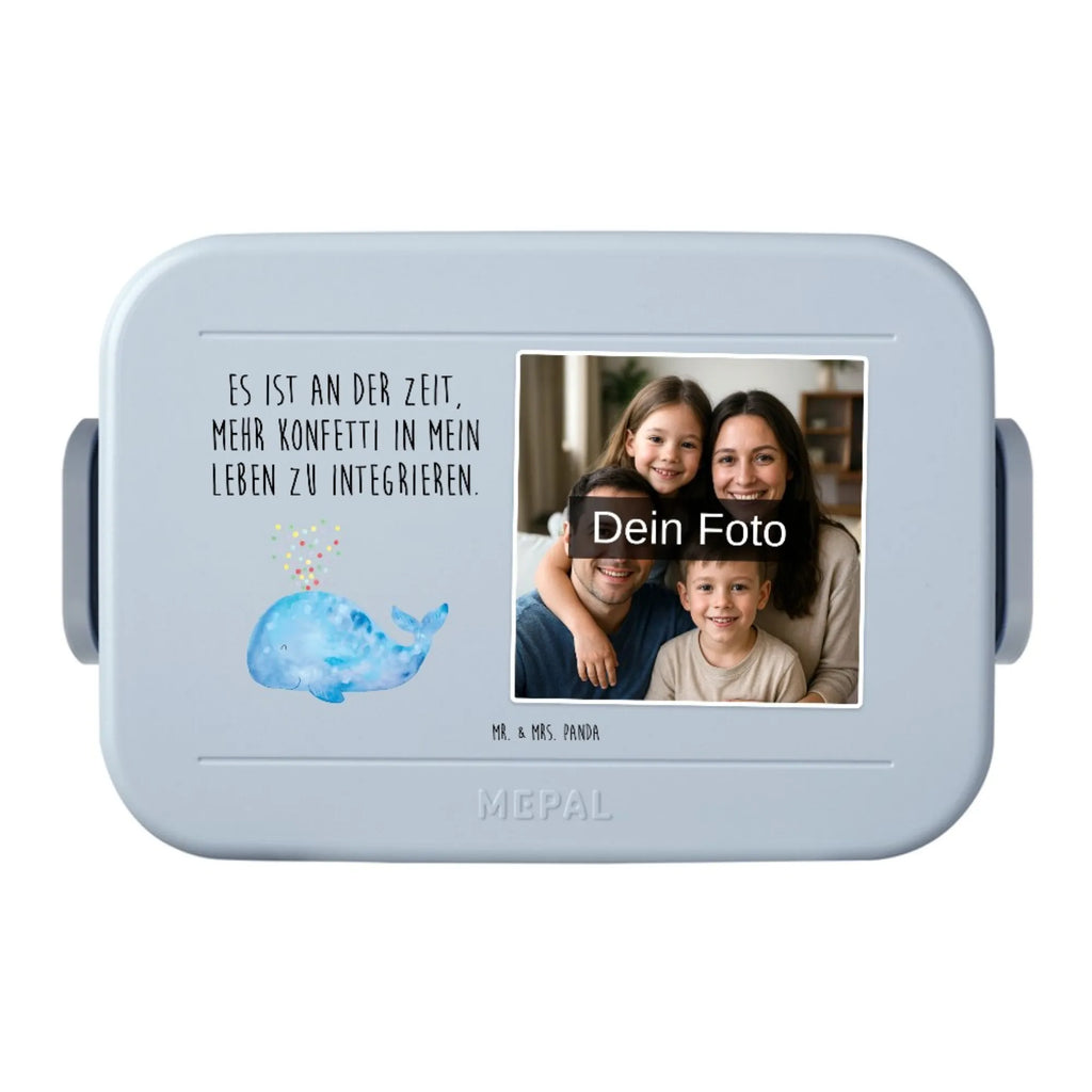 MEPAL Foto Bentobox Wal Konfetti Foto Brotdose, Foto Bentobox, Foto Lunchbox, Meerestiere, Meer, Urlaub, Wale, Wal, Neustart, Lebensabschnitt, Diät, Motivation, Geburtstag, Konfetti, Abnehmen, Neuanfang, Trennung