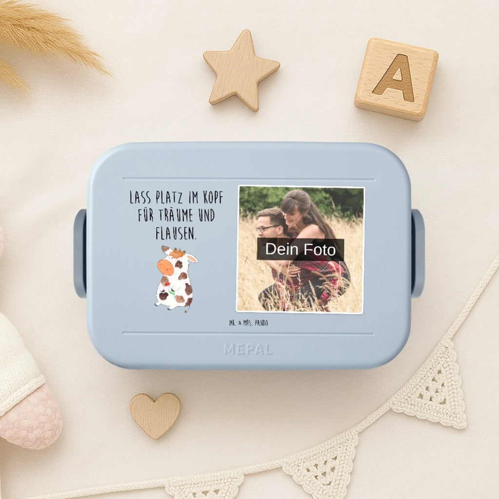 MEPAL Foto Bentobox Kuh Foto Brotdose, Foto Bentobox, Foto Lunchbox, Bauernhof, Hoftiere, Landwirt, Landwirtin, Magie, Milch, Hof, Spruch, Milchkuh, Kühe, Kuh, Träume, Motivtion, Flausen