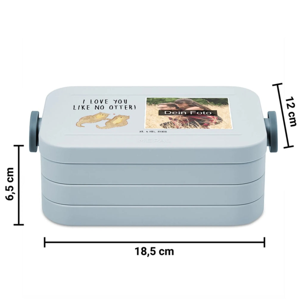 MEPAL Foto Bentobox Otter Hände halten Foto Brotdose, Foto Bentobox, Foto Lunchbox, Otter, Fischotter, Seeotter, Otter Seeotter See Otter