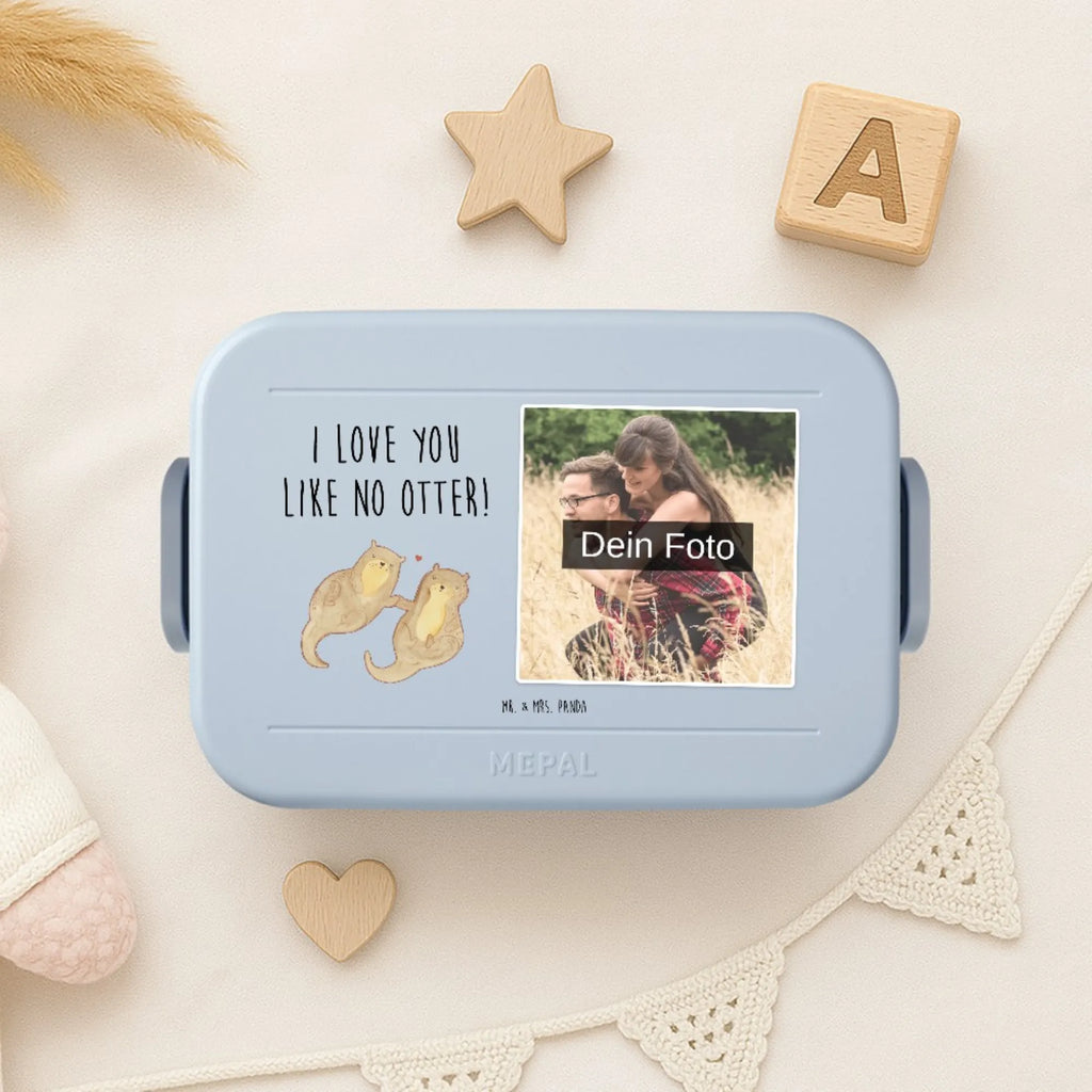 MEPAL Foto Bentobox Otter Hände halten Foto Brotdose, Foto Bentobox, Foto Lunchbox, Otter, Fischotter, Seeotter, Otter Seeotter See Otter