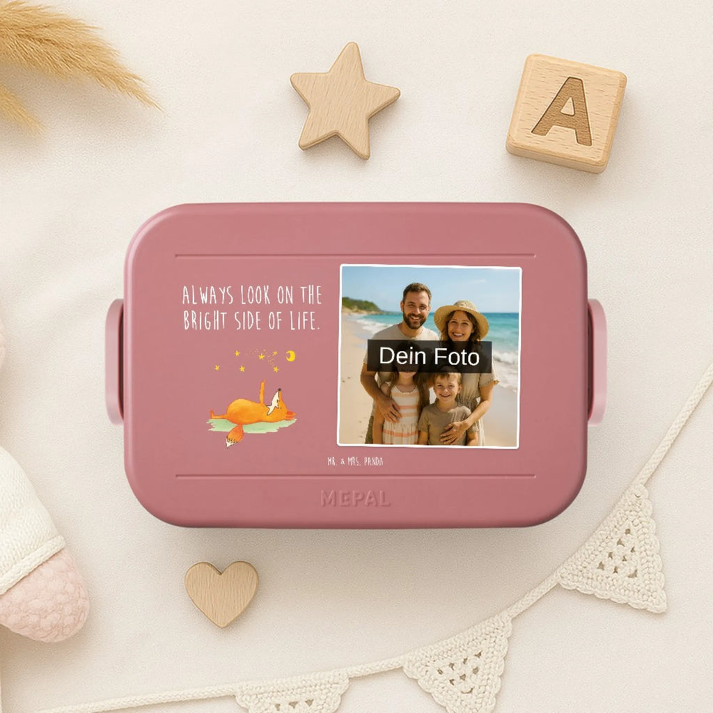 MEPAL Foto Bentobox Fuchs Sterne Foto Brotdose, Foto Lunchbox, Foto Bentobox, Fuchs, Always Look on the Bright Side of Life, Spruch positiv, tröstende Worte, Spruch schön, Füchse, Romantik