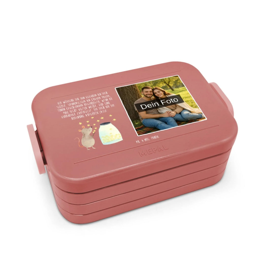 MEPAL Foto Bentobox Maus Sterne Foto Lunchbox, Foto Bentobox, Foto Brotdose, Tiermotive, Gute Laune, lustige Sprüche, Tiere, Wunsch, Geburt, Taufgeschenk, Träume, Schwangerschaft, erstes Kind, Kind, Taufe, Geburtstag, Kindergeburtstag, Maus, Sterne, Hoffnung