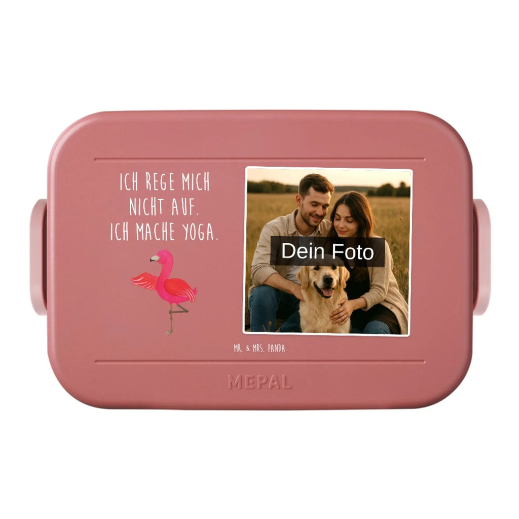 MEPAL Foto Bentobox Flamingo Yoga Foto Lunchbox, Foto Brotdose, Foto Bentobox, Flamingo, Achtsamkeit, Yoga, Yoga-Übung, Entspannung, Tiefenentspannung, Namaste, Ärger, Aufregen, Vogel