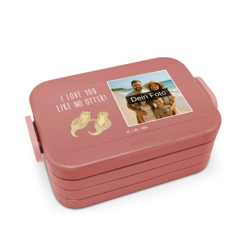 MEPAL Foto Bentobox Otter Hände halten Foto Brotdose, Foto Bentobox, Foto Lunchbox, Otter, Fischotter, Seeotter, Otter Seeotter See Otter