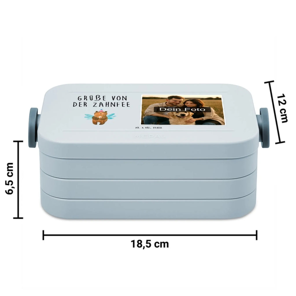 MEPAL Foto Bentobox Bär Zahnfee Foto Lunchbox, Foto Bentobox, Foto Brotdose, Bär, Teddy, Teddybär, Milchzahn, Fee, Zahnfee, Erster Zahn