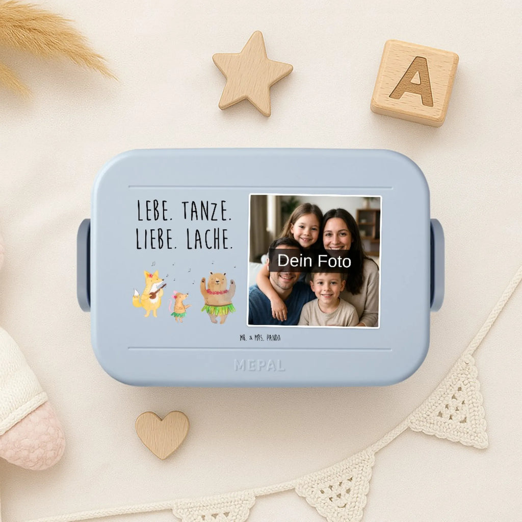 MEPAL Foto Bentobox Waldtiere Aloha Foto Lunchbox, Foto Bentobox, Foto Brotdose, Tiermotive, Gute Laune, lustige Sprüche, Tiere, Wald, Tanzen, Aloha, Igel, Lachen, Musik, Hase, Bär, Waldtiere, Leben