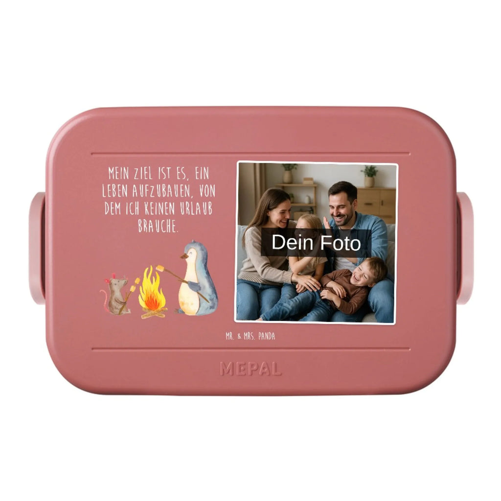 MEPAL Foto Bentobox Pinguin Lagerfeuer Foto Brotdose, Foto Bentobox, Foto Lunchbox, Pinguin, Liebe, Lagerfeuer, Neustart, Arbeit, Feuer, Leben, Marshmallows, Büro, grillen, Pinguine, Lebensmotivation, Lebensspruch, Job, Büroalltag, Maus, Motivation