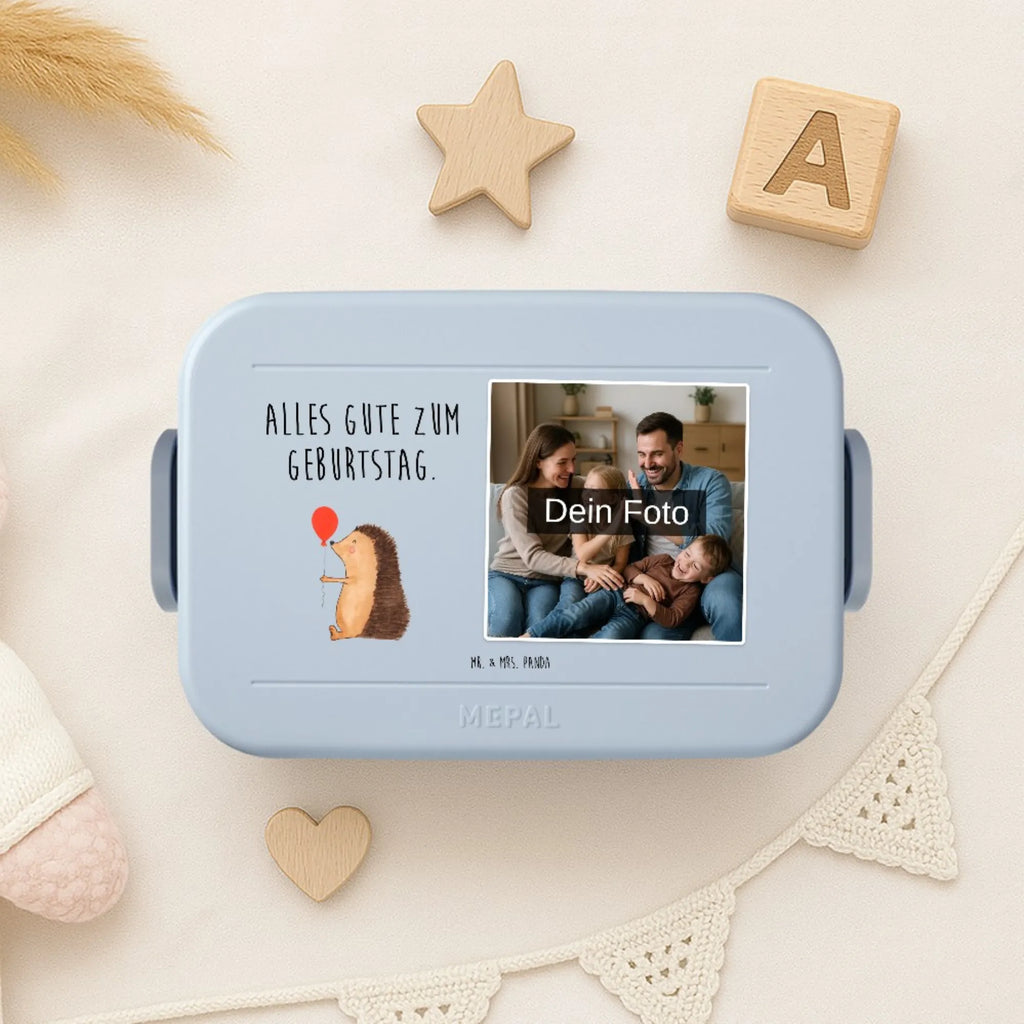 MEPAL Foto Bentobox Igel Luftballon Foto Bentobox, Foto Brotdose, Foto Lunchbox, Tiermotive, Gute Laune, lustige Sprüche, Tiere, Ballon, Geburtstag, Herzlichen Glückwunsch, Happy Birthday, Igel, Geburtstagskind, Glückwunsch