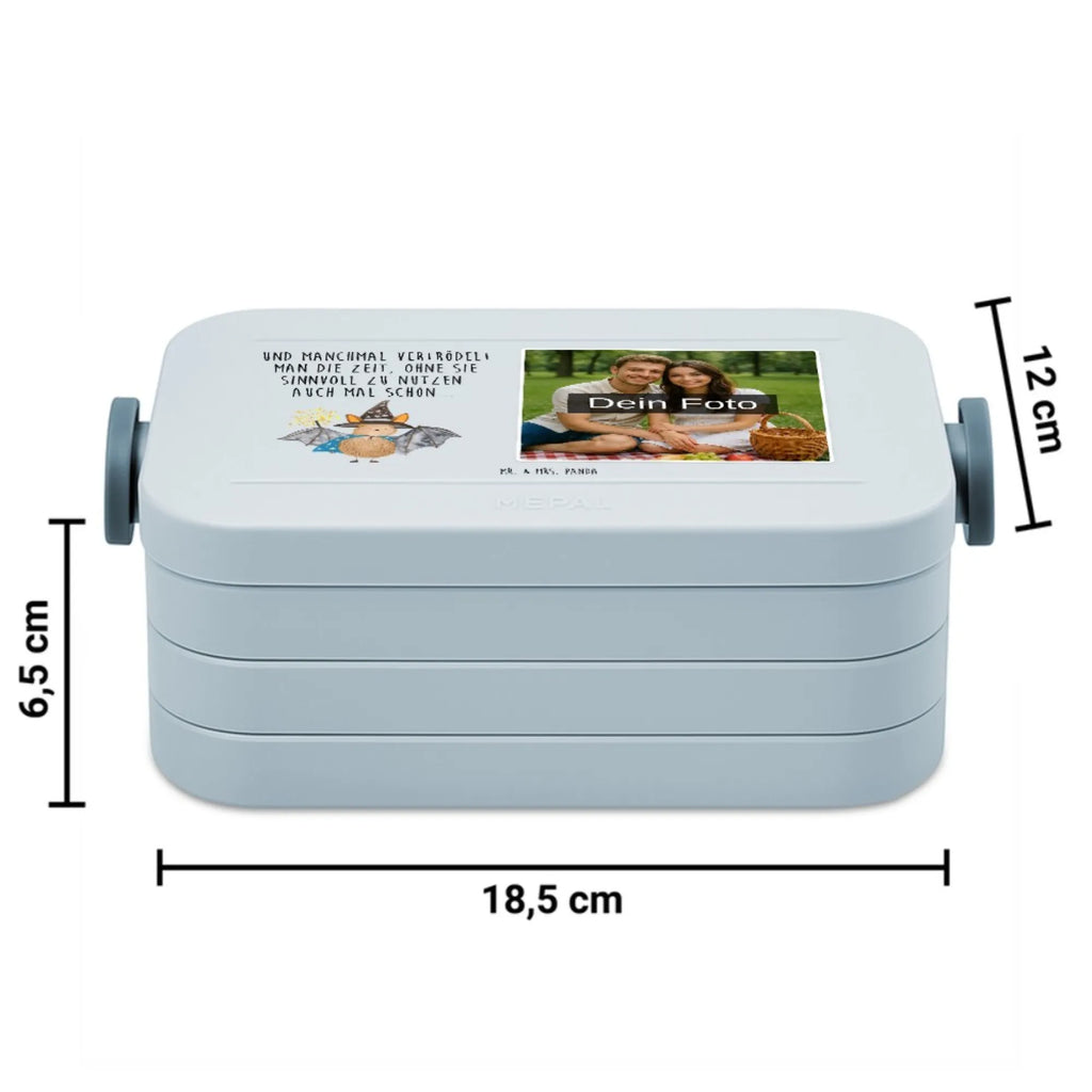 MEPAL Foto Bentobox Fledermaus Zauberer Foto Bentobox, Foto Brotdose, Foto Lunchbox, Tiermotive, Gute Laune, lustige Sprüche, Tiere, Magier, Fledermäuse, reinsteigern, Fledermaus, Frauen, Zauberer