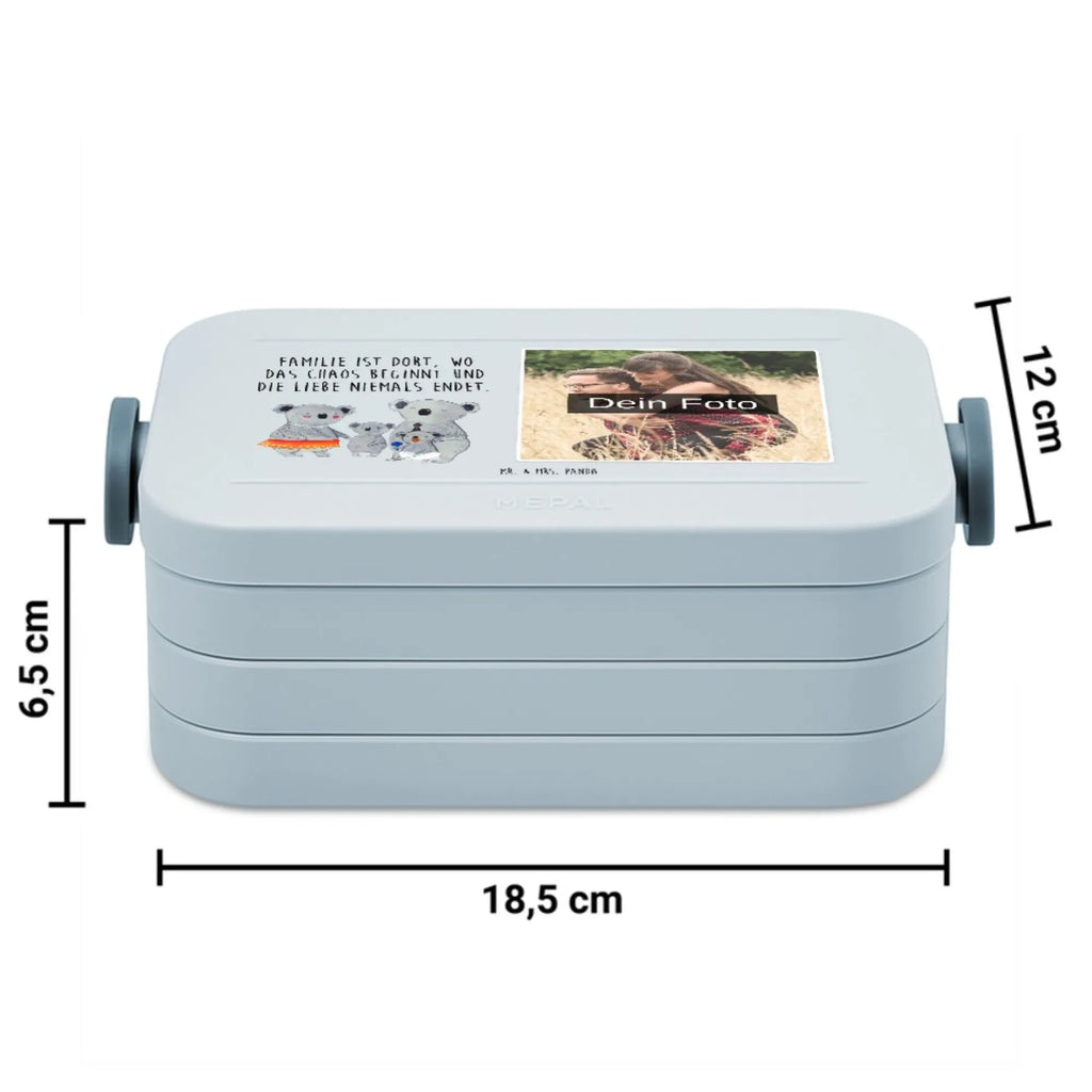 MEPAL Foto Bentobox Koala Familie Foto Brotdose, Foto Bentobox, Foto Lunchbox, Familie, Vatertag, Muttertag, Bruder, Schwester, Mama, Papa, Oma, Opa, Koala, Geschwister, Familienleben, Kinder, Koalas, Family