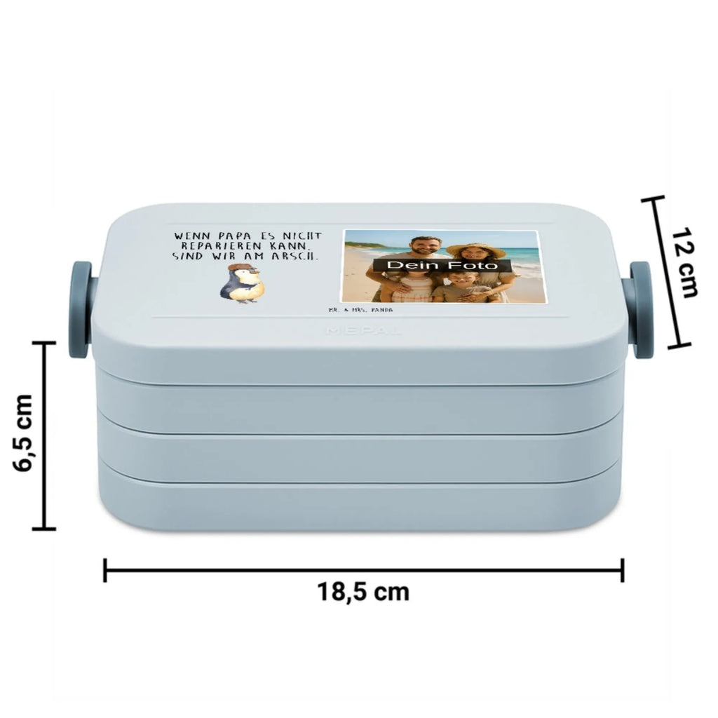 MEPAL Foto Bentobox Wenn Papa es nicht reparieren kann, sind wir am Arsch Foto Brotdose, Foto Lunchbox, Foto Bentobox, Familie, Vatertag, Muttertag, Bruder, Schwester, Mama, Papa, Oma, Opa, Vater, Bester Papa der Welt, Geschenk Papa