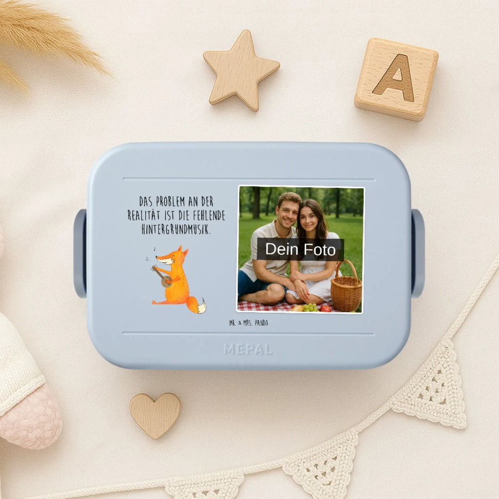 MEPAL Foto Bentobox Fuchs Gitarre Foto Bentobox, Foto Lunchbox, Foto Brotdose, Fuchs, Musik Spruch, Geschenk Musiker, Füchse, Sänger, Sängerin, Musikerin, Gitarre