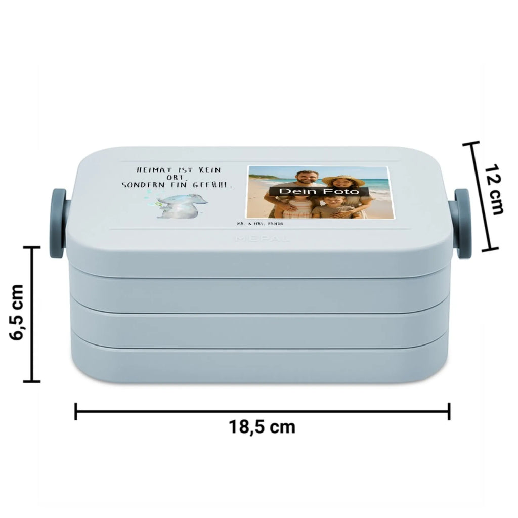 MEPAL Foto Bentobox Elefant Seifenblasen Foto Lunchbox, Foto Bentobox, Foto Brotdose, Tiermotive, Gute Laune, lustige Sprüche, Tiere, Liebesbeweis, Dickhäuter, Elefant, Liebe, Heimat, Gefühl. Daheim, Seifenblasen, Rüsseltier, Elefanten, Liebesspruch
