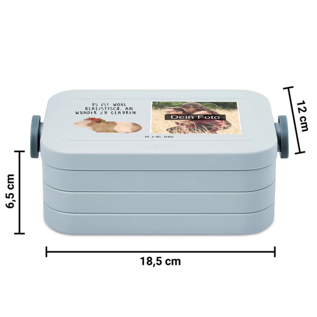 MEPAL Foto Bentobox Meerschweinchen Weisheit Foto Lunchbox, Foto Brotdose, Foto Bentobox, Tiermotive, Gute Laune, lustige Sprüche, Tiere, Wunder, Spruch, Meerschweinchen, Realität, Motivation, Wunderland, Meeries, Weisheit, Blumenkind, Meerie