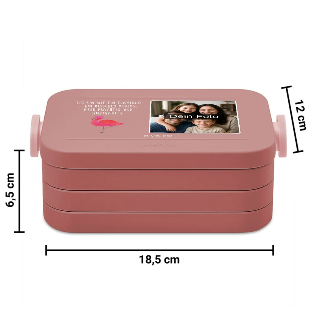MEPAL Foto Bentobox Flamingo Classic Foto Brotdose, Foto Lunchbox, Foto Bentobox, Flamingo, Stolz, Freundinnen, ich, Freundin, Sohn, Einzigartig, Tochter, Selbstliebe, für mich, Spruch, Geschwister, Außenseiter